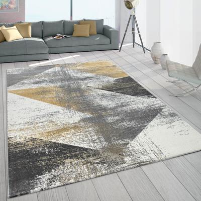 Paco Home Abstract Area Rug with Geometric Designer Pattern and Faded Colors