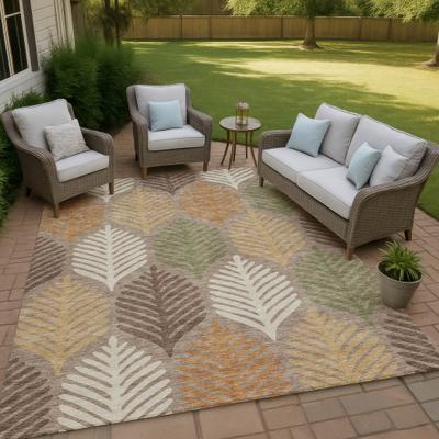 Addison Rugs Machine Washable Indoor/ Outdoor Modern Fern Chantille Rug