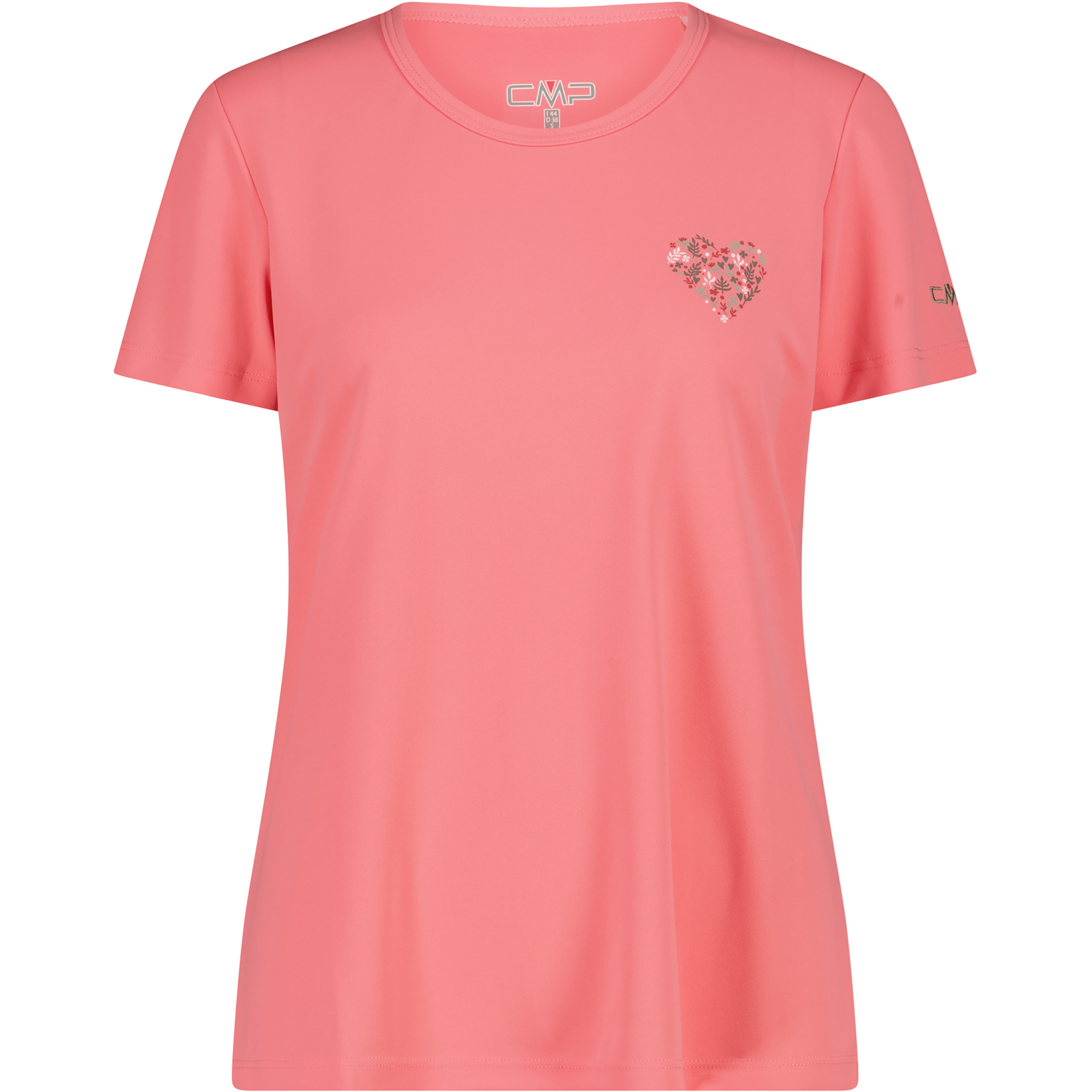 CMP Print Damen T-Shirts rosa Größe XS Trekking Geruchsneutralisierend