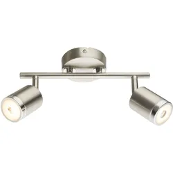 Globo, Deckenleuchte, LED Strahler nickel matt 2xLED (380 lm)