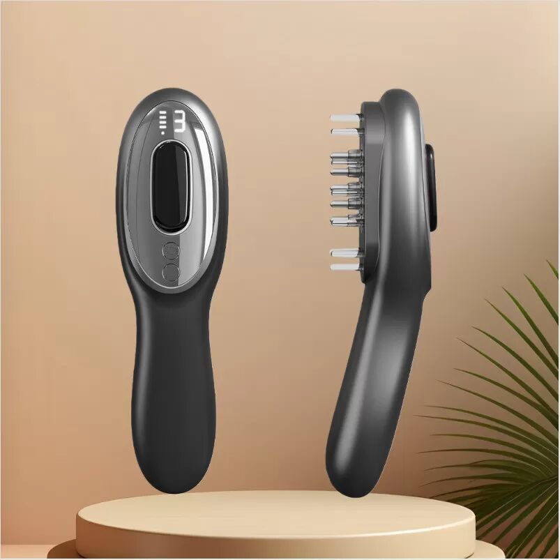 INF Brosse de Massage Électrique du Cuir Chevelu - Anti-Chute & Masseur de Tête avec Luminothérapie