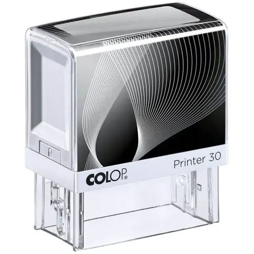 COLOP Textstempel, individualisierbar Printer 30 selbstfärbend schwarz mit Logo