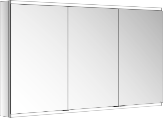 Keuco Royal Modular 2.0 Spiegelschrank 800311130000300 1300 x 700 x 120 mm, 1 Steckdose, 1 Doppel-USB-Ladestelle, Wandvorbau, 3-türig