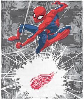 NHL Marvel Spider Man Web Sling Silk Touch Throw Blanket