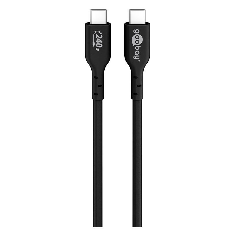 Goobay Sync & Charge USB-C-Kabel, USB 2.0, 240 W, 1 m (1 m, USB 2.0, 240 W) (61717)