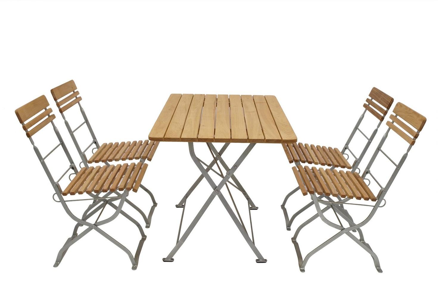 Biergarten Garnitur 5-teilig Robinie