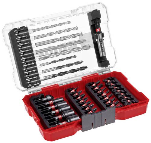 Einhell 108759 39teilig Bohrer- und Bit-Sortiment Metall, Stein, Beton, Holz, Mauerwerk 4 mm, 5 mm, 6 mm, 8 mm