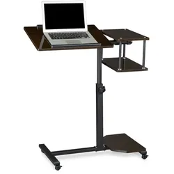 Relaxdays Laptoptisch höhenverstellbar XL Schwarz