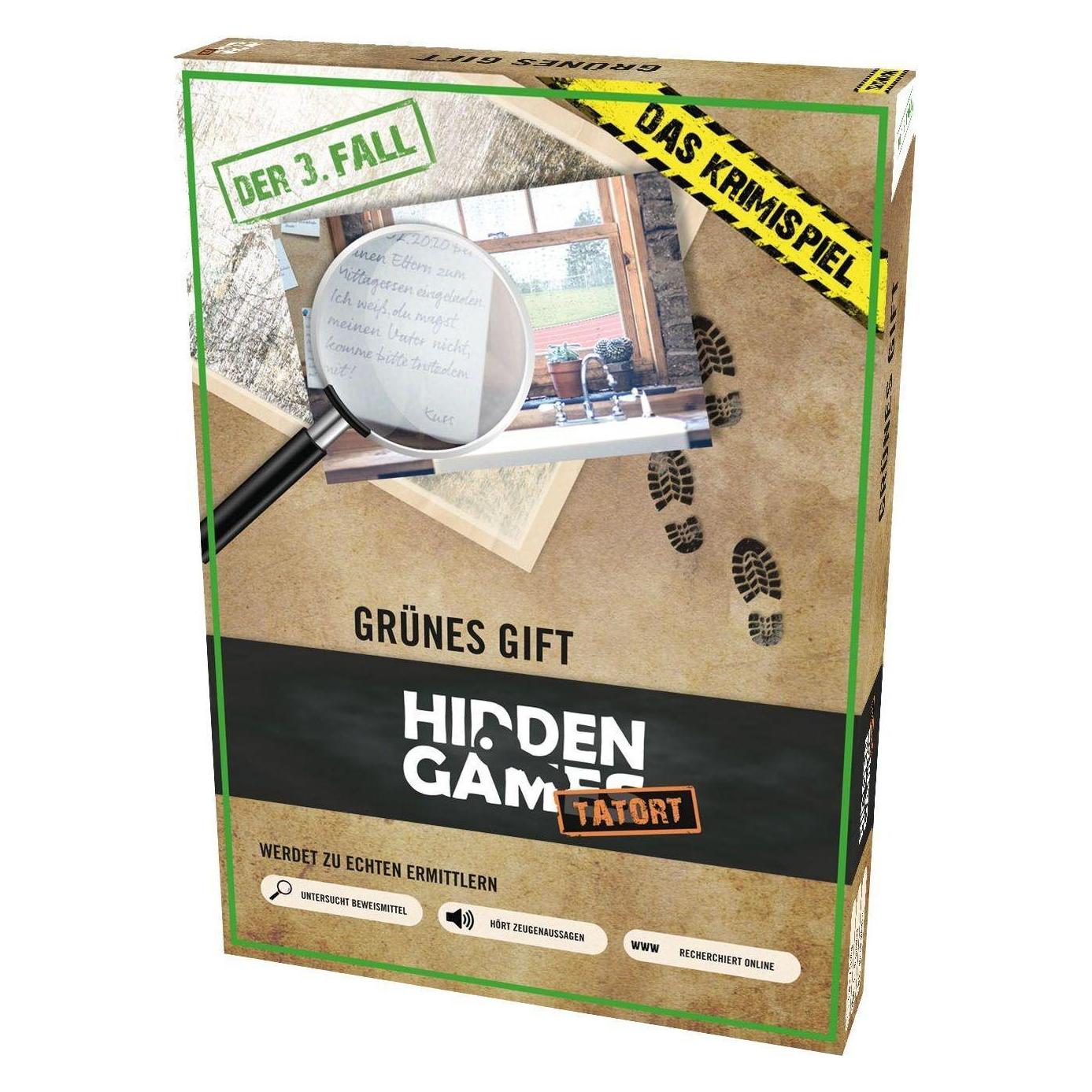 Hidden Games Tatort Krimispiel Fall 3 Grünes Gift Escape-Room Spiel (Deutsch, 1 - 6 Spieler) (HID00003)