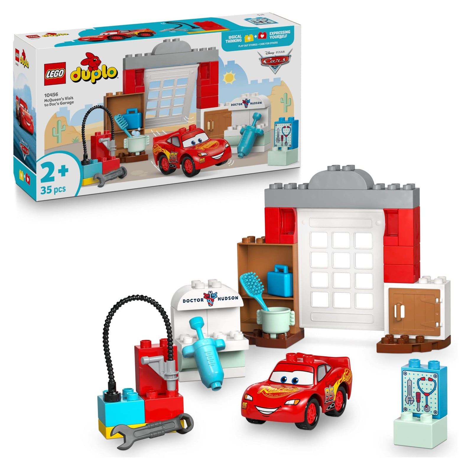 LEGO DUPLO Disney en Pixar McQueens bezoek aan Docs garage 10456