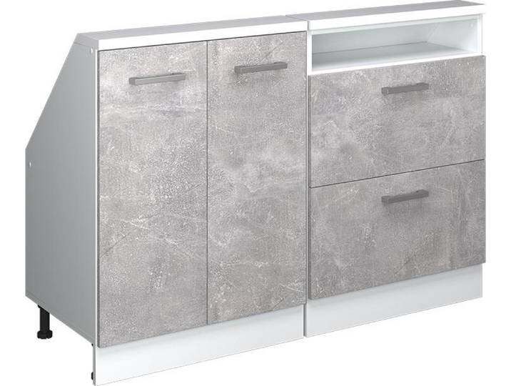 Meuble sous pente Vicco R-Line Béton 120cm Lot de 2\, Model 58121