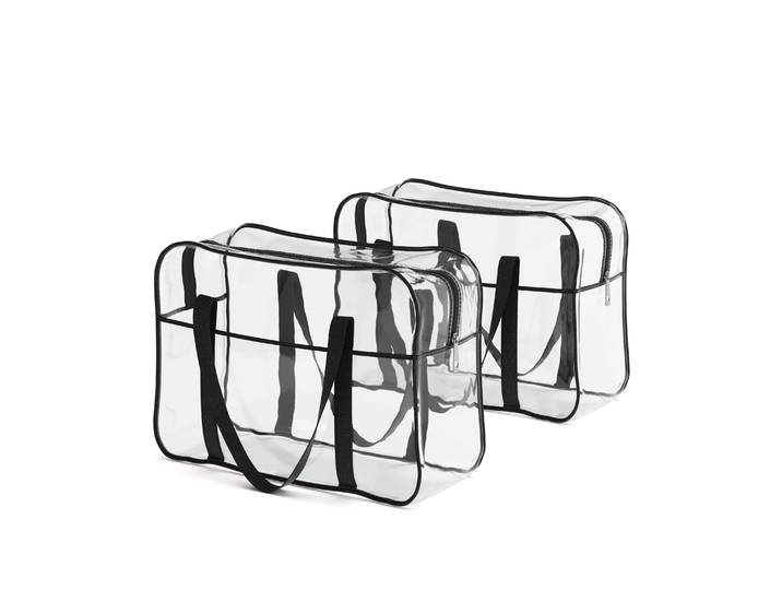 Kulturbeutel Necessaire 2er Set transparent