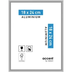 Nielsen Aluminium-Bilderrahmen Accent  18 x 24 / Silber Matt