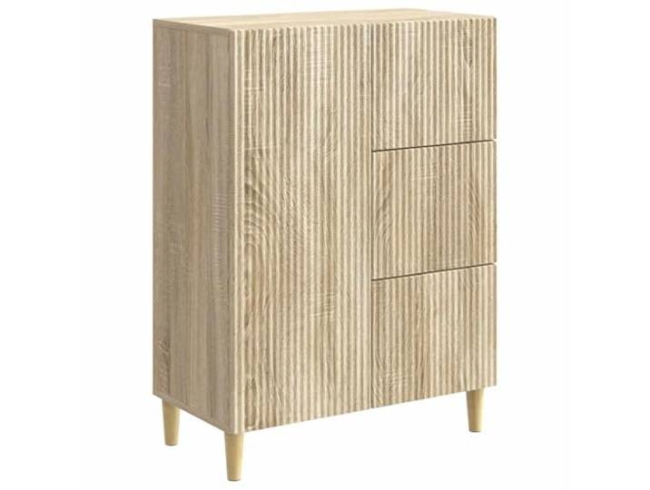 GHVBNMF Sideboard Sonoma-Eiche 66x34,5x90 cm Kommode Holzwerkstoff Stylischer Mehrzweckschrank mit Schubladen und Tür für Wohnzimmer oder Schlafzimmer. Bietet ordentlichen Stauraum.