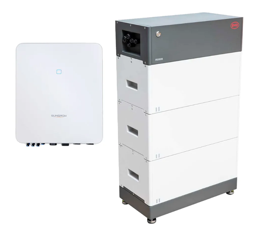 Sungrow HV SH5.0RT 5kW Hybrid Wechselrichter mit 7,68kWh Batteriespeicher-Set
