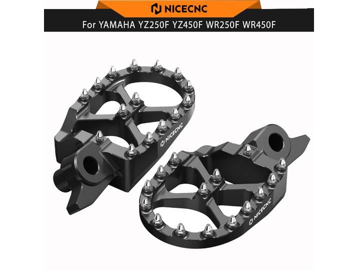 NICECNC repose-pieds forgés pour Yamaha YZ250F 2024-2026 YZ450F 2023-2026 WR450F 2024 -2025 YZ450FX 2024-2026 noir bleu