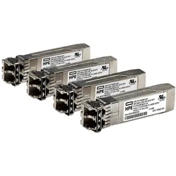 HPE E MSA, SFP28, Short Range, 4-pack, iSCSI, Transceiver, Transceiver, Silber