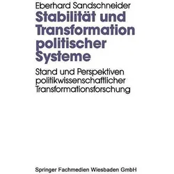 Stabilität und Transformation politischer Systeme, Fachbücher