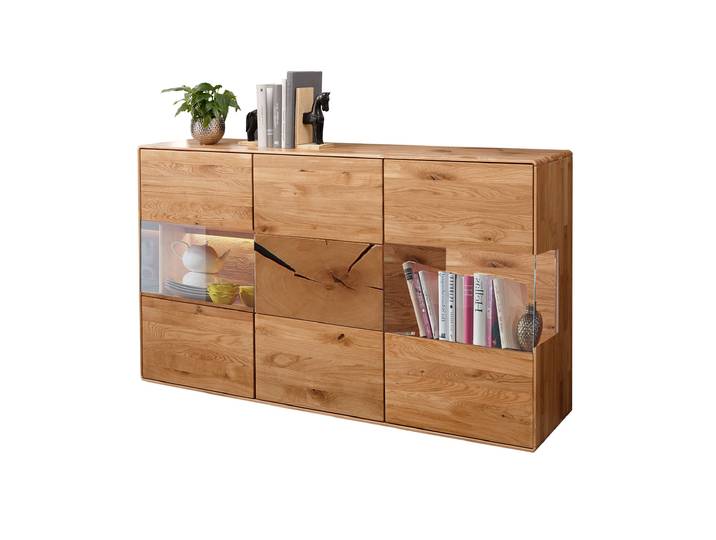 Sideboard Wildeiche massiv geölt - montiert - 150 cm - TORVEN