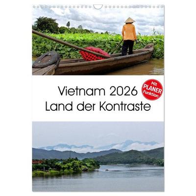 Vietnam 2026 Land der Kontraste (Wandkalender 2026 DIN A3 hoch), CALVENDO Monatskalender