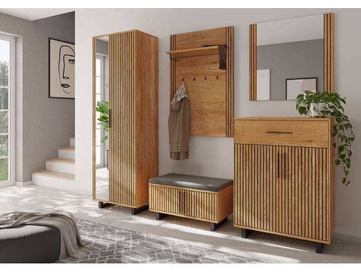 home24 Schoenenkast 80 x 100 x 40cm bruin
