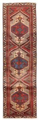 ECARPETGALLERY Hand-knotted Konya Anatolian Cream, Red Wool Rug - 3'1 x 10'11