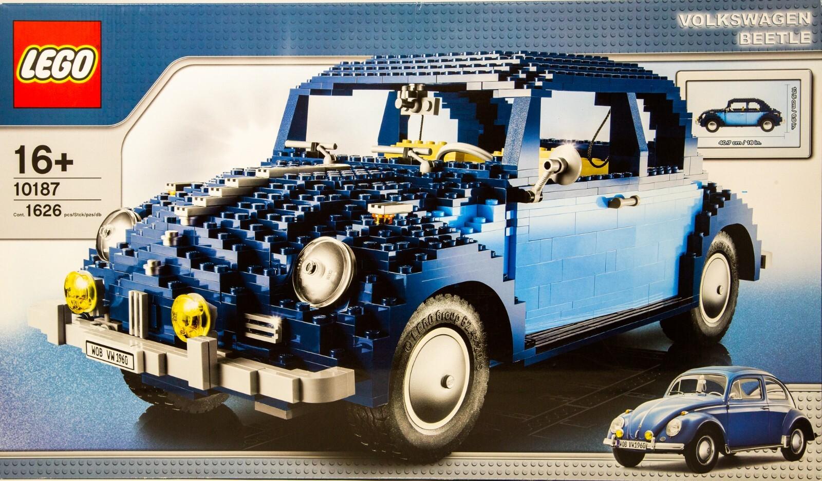 LEGO 10187 Volkswagen Käfer LEGO Thema: LEGO Creator, Anzahl Anleitungen: 2, Veröffentlicht in: 2008, Altersberatung: 16+, Zahl: 10187-1, UPC: 673419130561, Gewicht: 2.335 KG, Verpackungsmaße (lxbxh): 64.8 x 38 x 6.8 cm, Anzahl Teile: 1626, EAN: 5702014518605