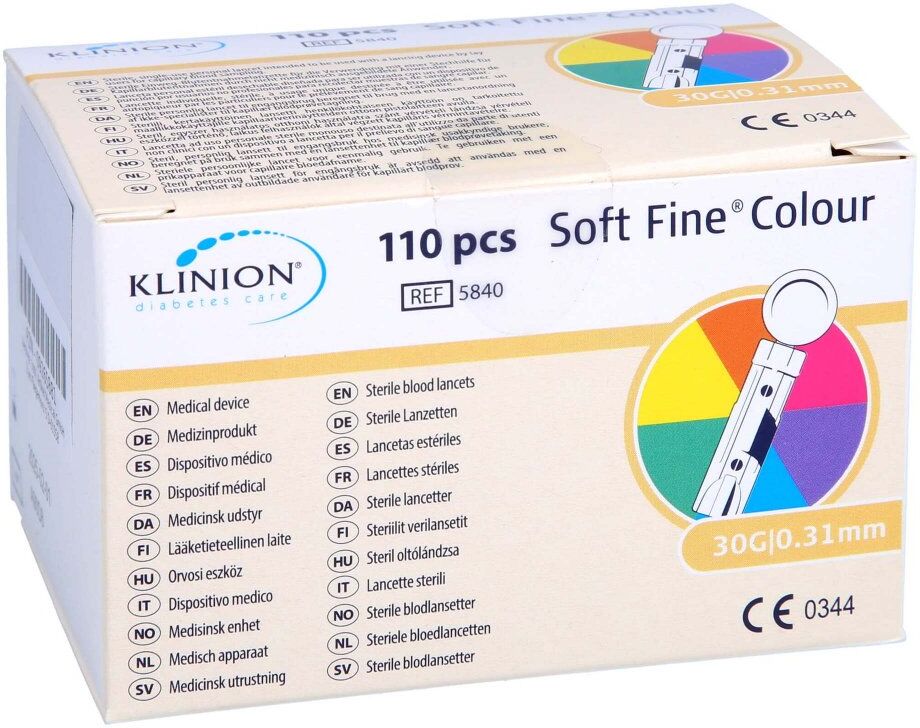Soft Fine colour Lanzetten 30 G 0,32 mm