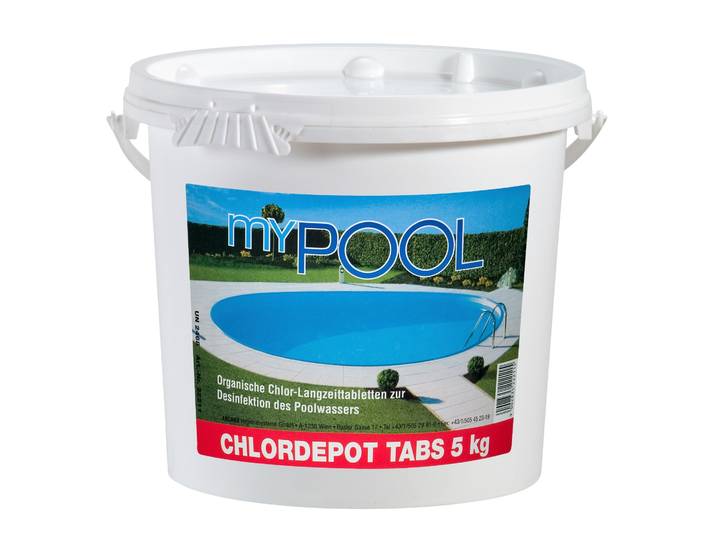 Chlortabletten MY POOL BWT Chlordepot Tabs , blau (weiß), 5 kg, Wasserpflegemittel, Chlortabletten, 5 kg