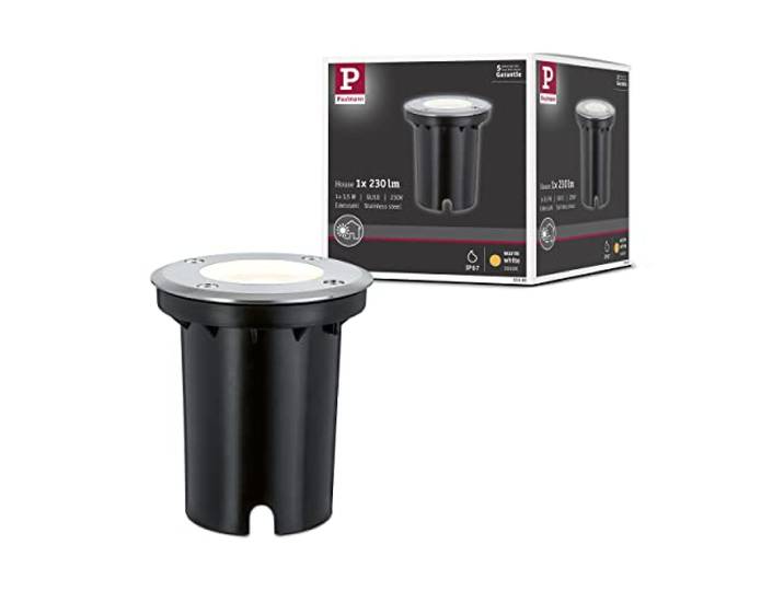 Paulmann 939.92 Special Bodeneinbauleuchte Set IP67 Rund GU10 Warmweiß 3,5W 93992 LED Einbaustrahler