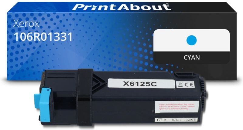 PrintAbout Toner kompatibel mit Xerox 106R01331 - Cyan