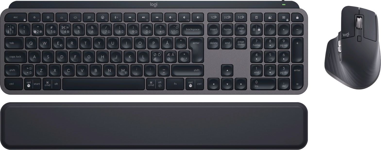 Logitech - MX Keys S Performance Combo Keyboard and Mouse Set
