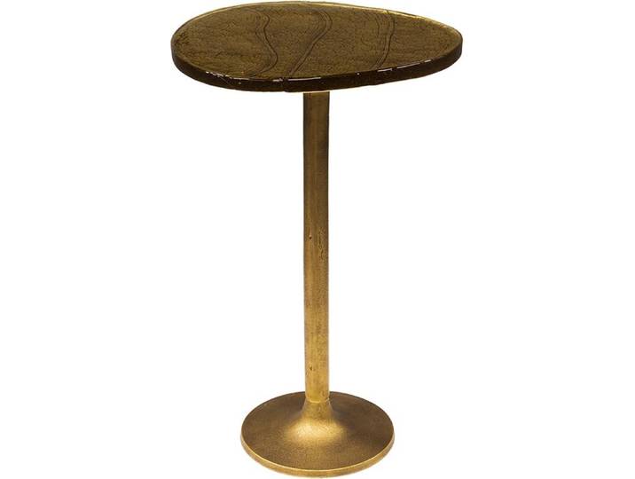 KAWOLA Beistelltisch DARI XL Glas gold