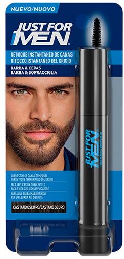 Just For Men Retoque Instantáneo De Canas Hombre Castaño oscuro