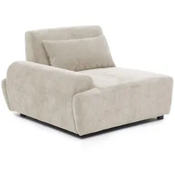 Oviala Business Rechter Sessel für modulares Sofa mit verstellbarer 109 cm Ecru Oviala