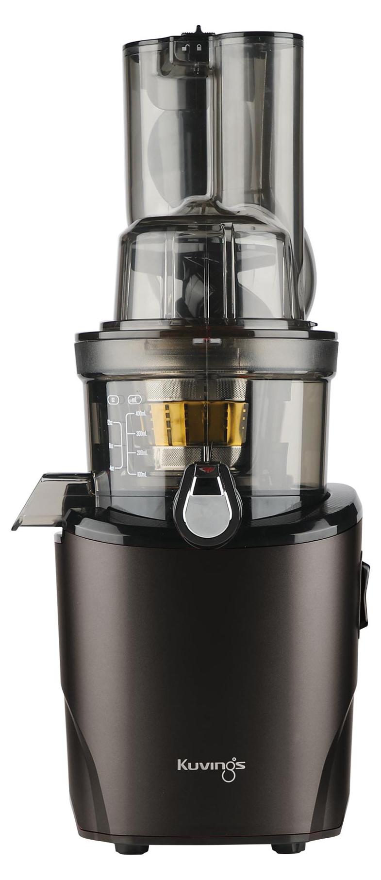 Kuvings REVO830, Langsamer Entsafter, Schwarz, Matte Black, 50 RPM, 400 l, 4,3 cm
