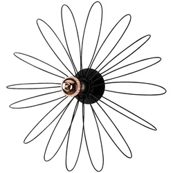 Schwarze Wandleuchte 58x12x58cm WellHome Baikal