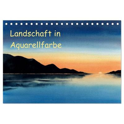 Landschaft in Aquarellfarbe (Tischkalender 2027 DIN A5 quer), CALVENDO Monatskalender
