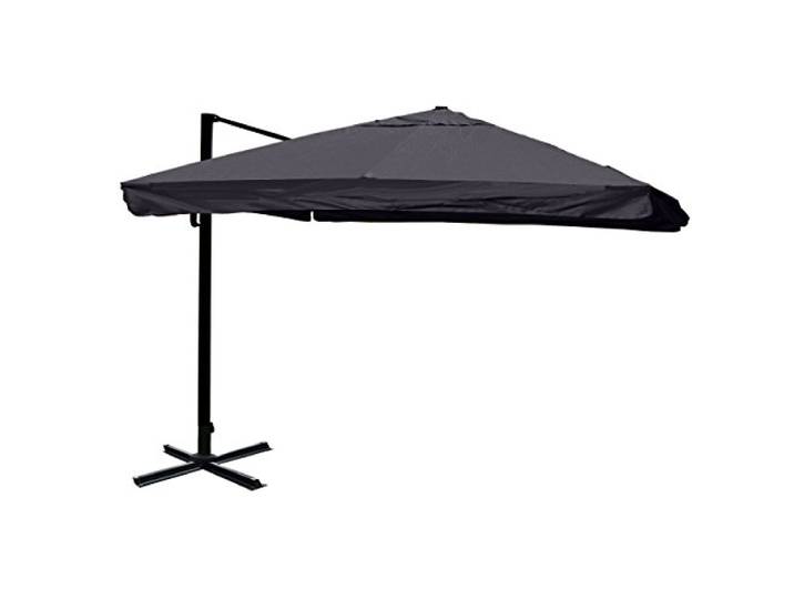 Mendler Gastronomie-Ampelschirm HWC-A96 3x4m Polyester - anthrazit