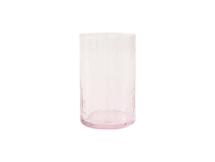 HK LIVING - Verre Tube - Rose - Verre texturé