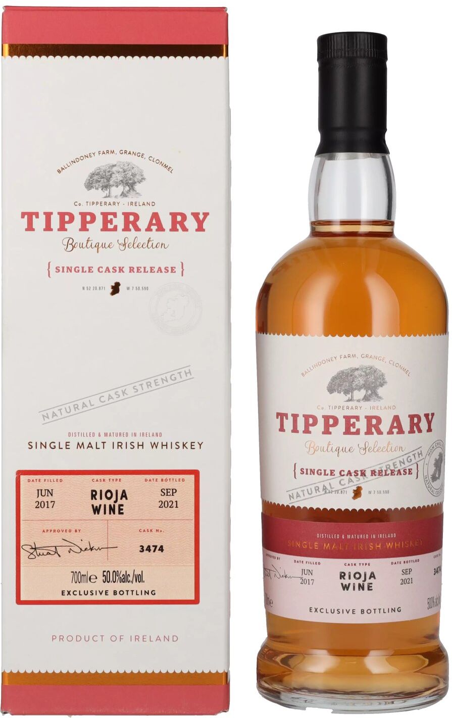 Tipperary Boutique Selection RIOJA WINE Cask Release 2017 50% Vol. 0,7l in Geschenkbox
