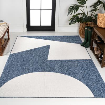 JONATHAN Y Lucian Modern Geometric Abstract Two-Tone Area Rug