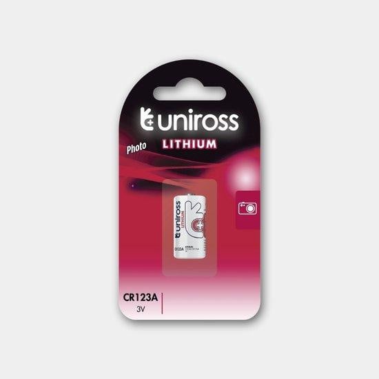 Uniross Lithium CR123A 3V batterij