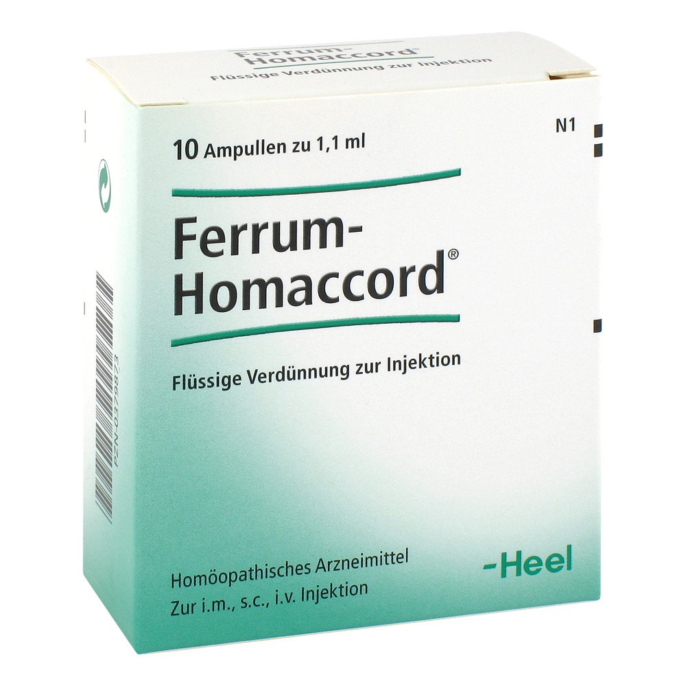 Biologische Heilmittel Heel GmbH Ferrum Homaccord Ampullen 00379873