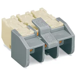 Wago 272-405/272-514 Netzanschlussklemme,ohne PE-Kontakt,ohne Drücker,weiß/grau 272405272514  - 250 Stück