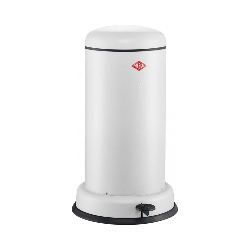 Wesco Baseboy 20 Treteimer, Abfalleimer, Mülleimer, Stahlblech, Weiß Matt, 20 L, 134531-74