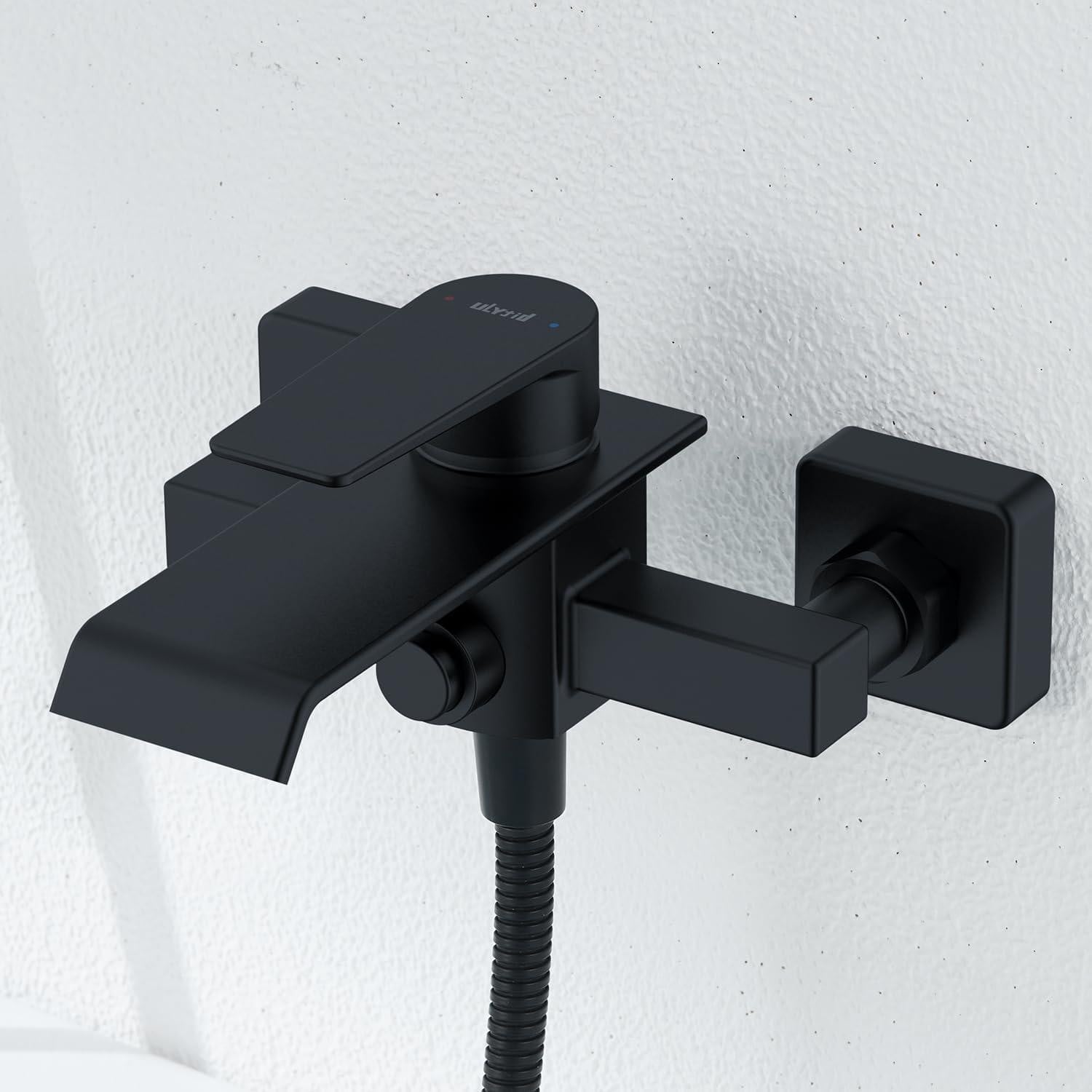 Dripio Watervalmengkraan met sprayfunctie, zwart, 2 functies, drukknopbediening