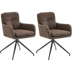 2er Set Esszimmerstuhl Pickett Stoff
