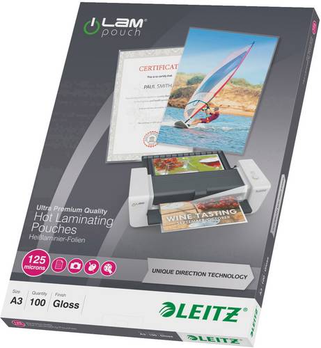 Leitz Laminierfolie DIN A3 125 micron glänzend 100St.