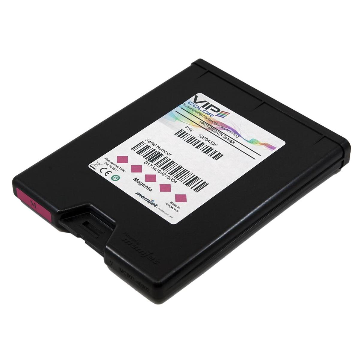 Brady VP750-M-PK, Tintenkartusche mit Inkjetfarbe, Magenta, für VP 750 Etikettendrucker (1 Pack mi (M) (VP750-M-CTR)